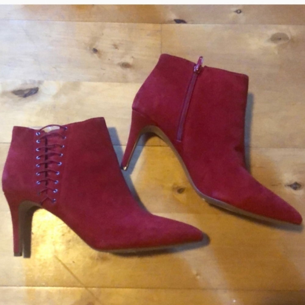 Red Heel Booties - Picture 2 of 2
